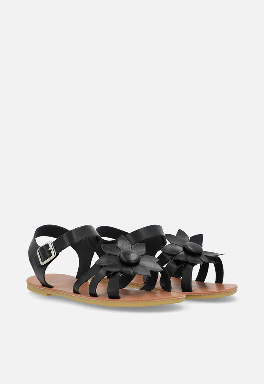 Pop Candy - Floral sandals - black