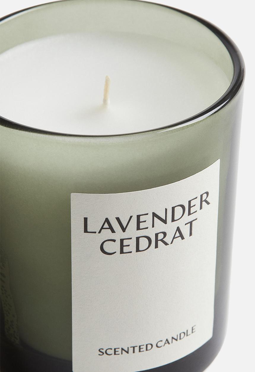 H&M - Scented candle in a glass holder - lavender cedrat