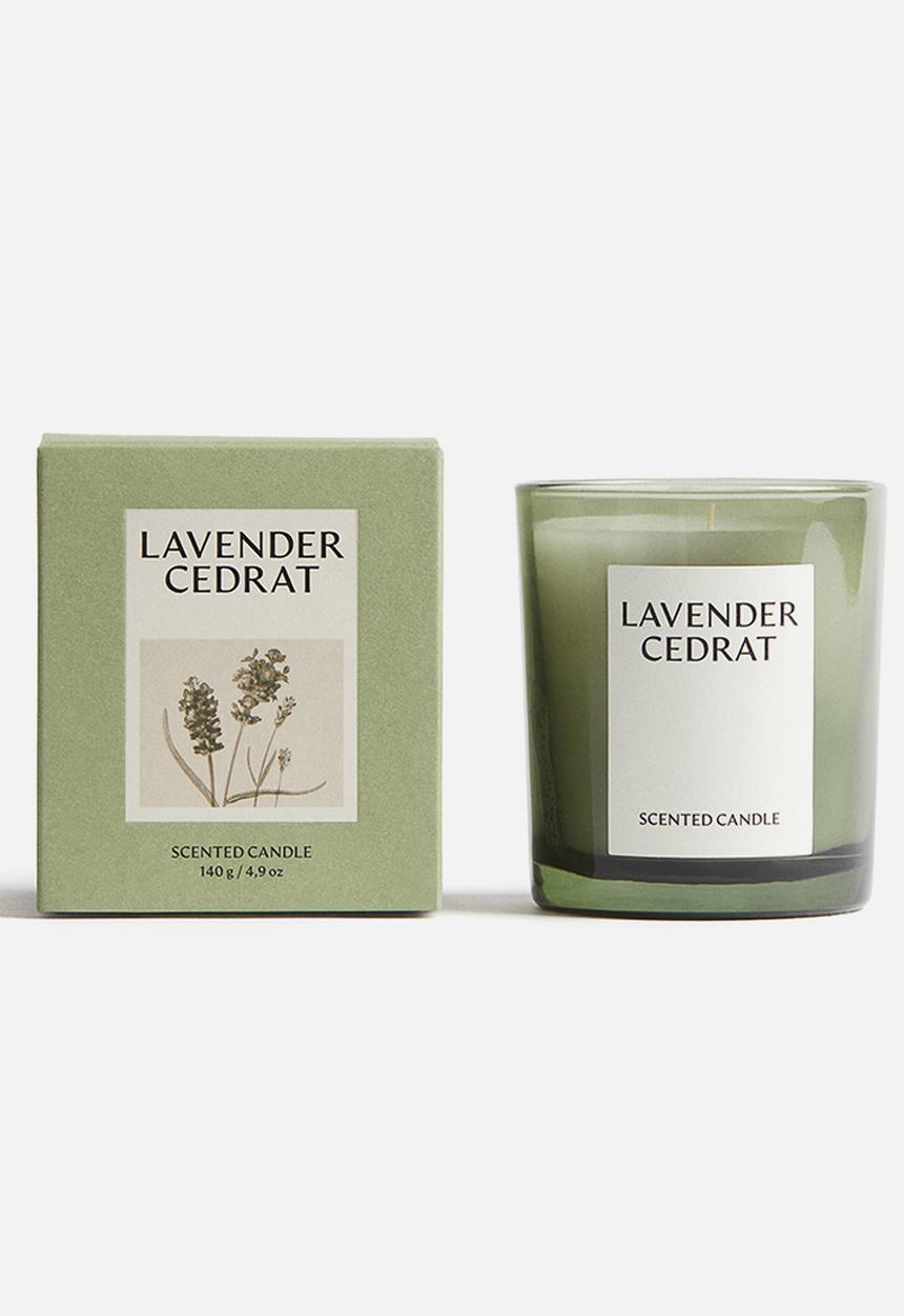 H&M - Scented candle in a glass holder - lavender cedrat
