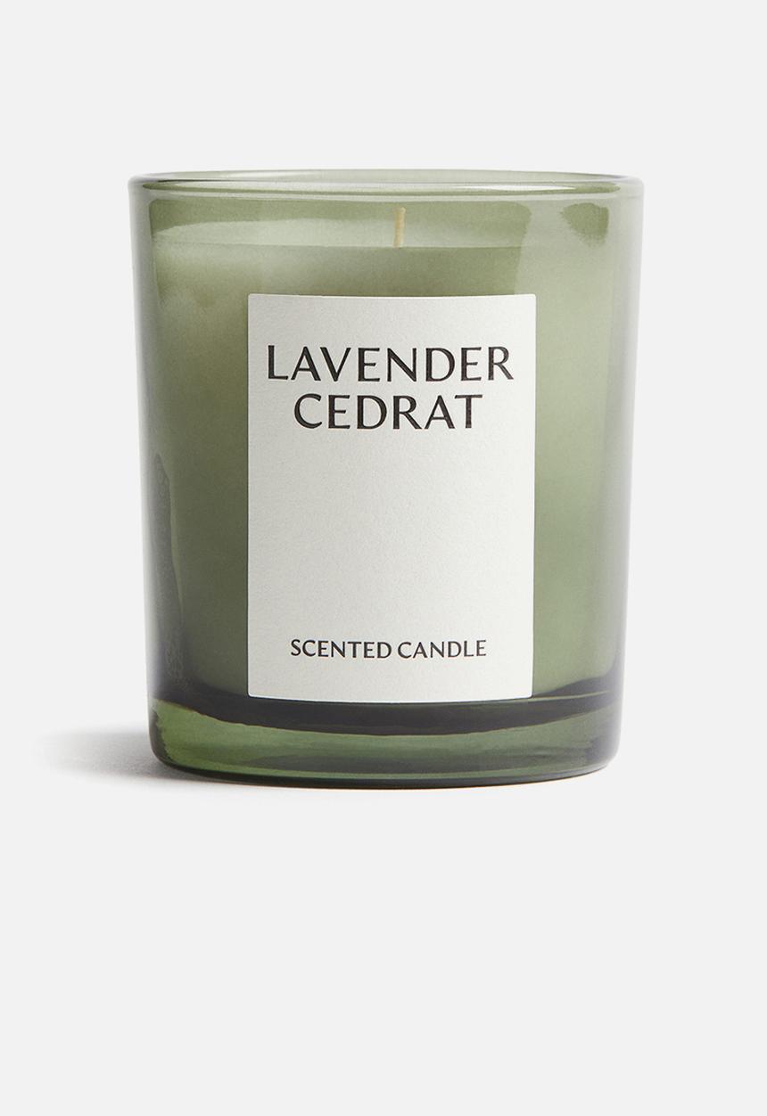 H&M - Scented candle in a glass holder - lavender cedrat