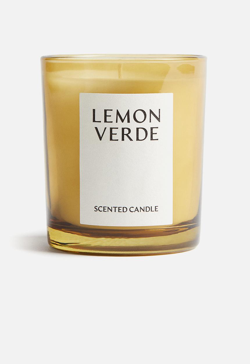 H&M - Scented candle in a glass holder - lemon verde