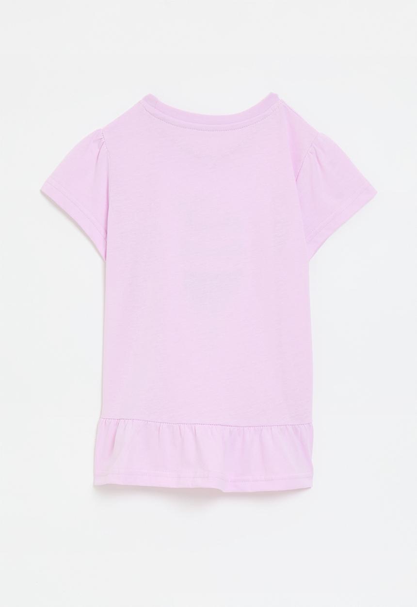 Pop Candy - Frilled hem tee - lilac