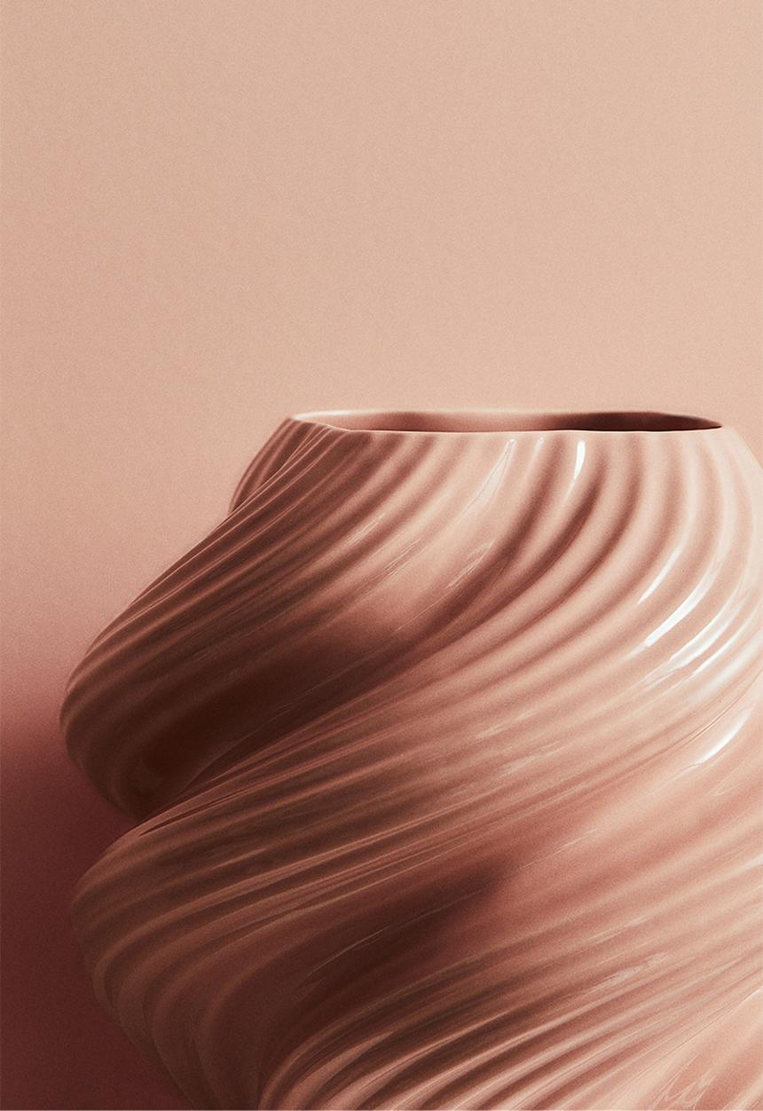 H&M - Stoneware vase - pink