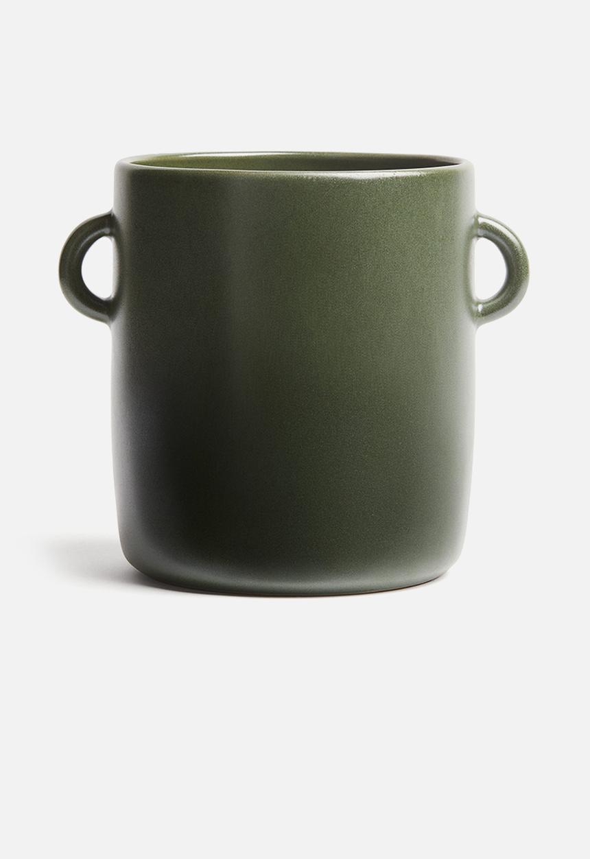 H&M - Stoneware utensil holder - dark green