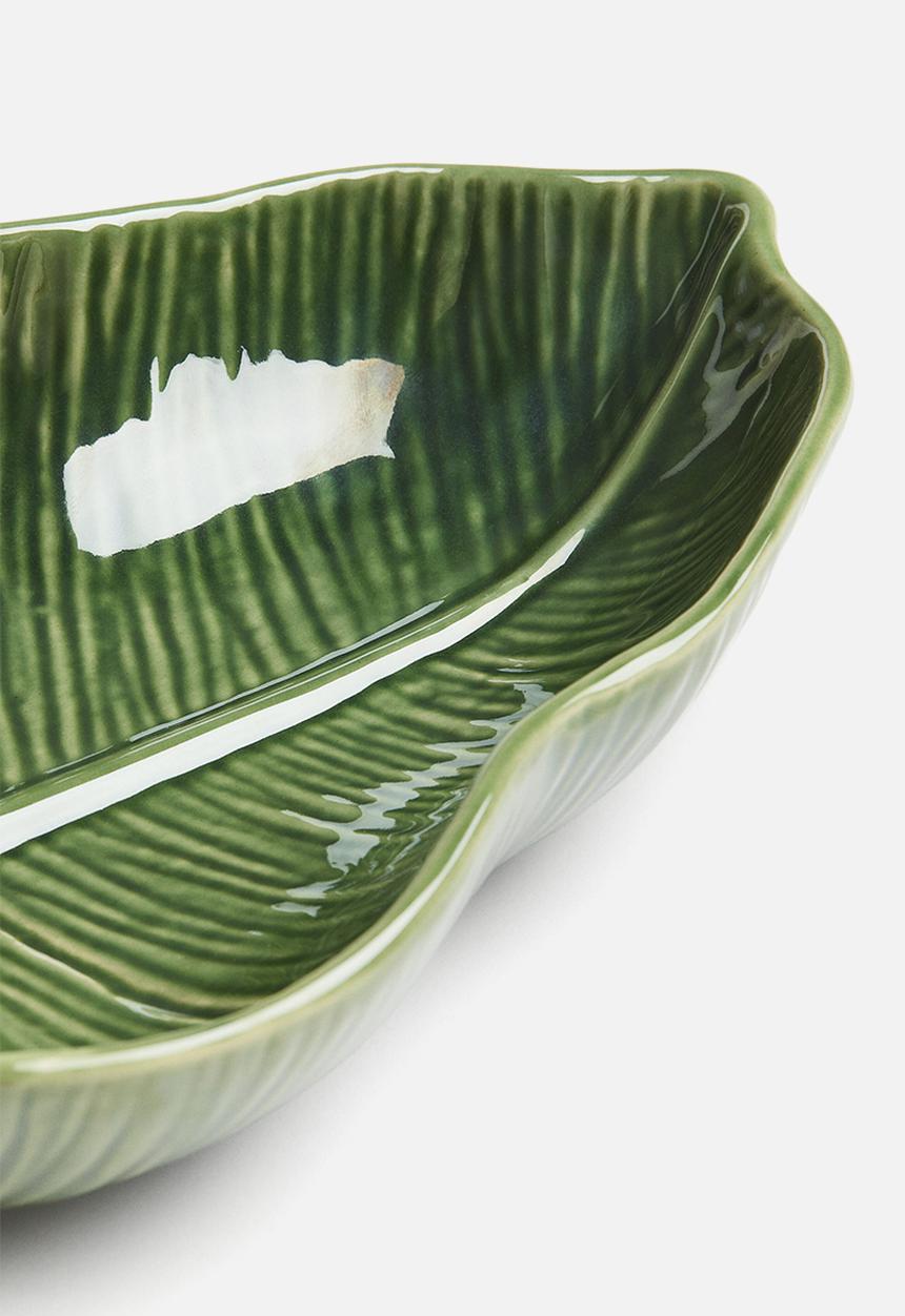 H&M - Large stoneware serving bowl - green