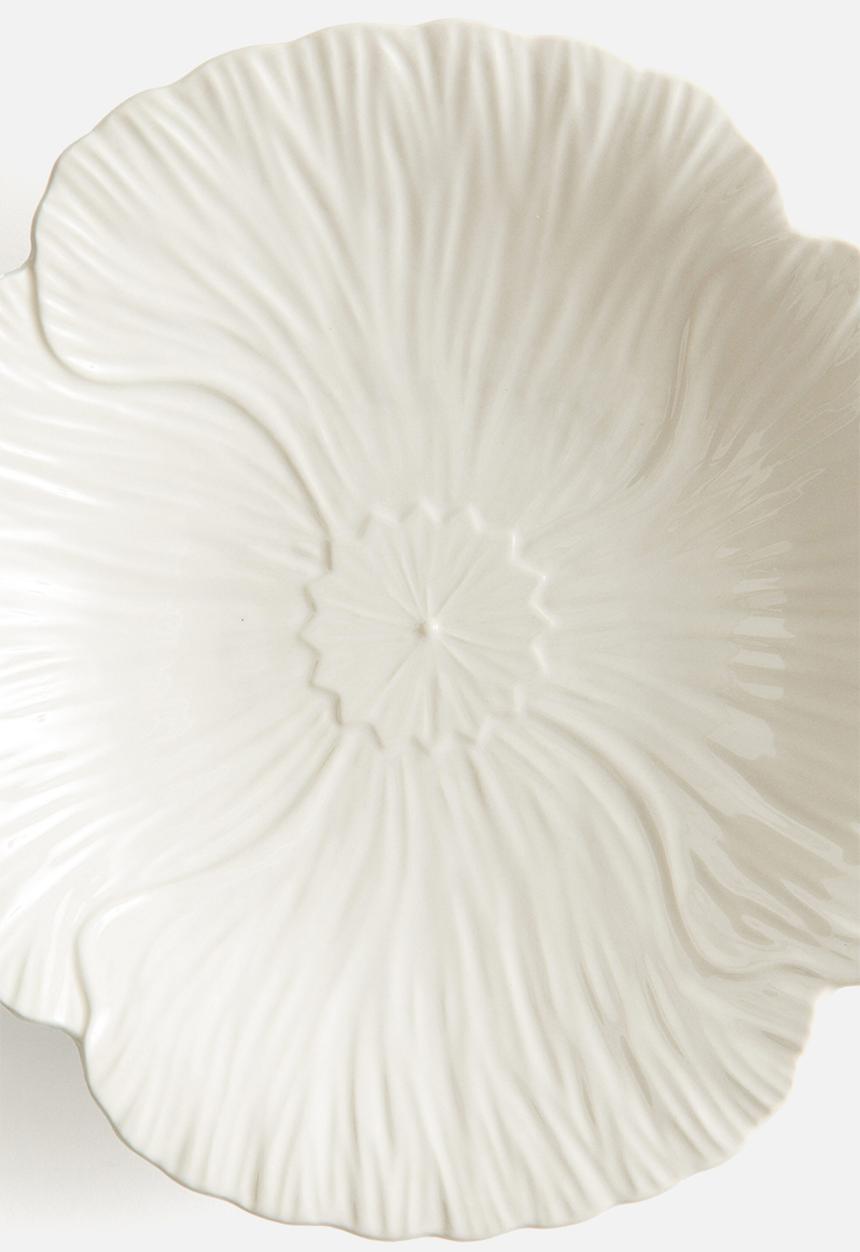 H&M - Large stoneware serving plate - white