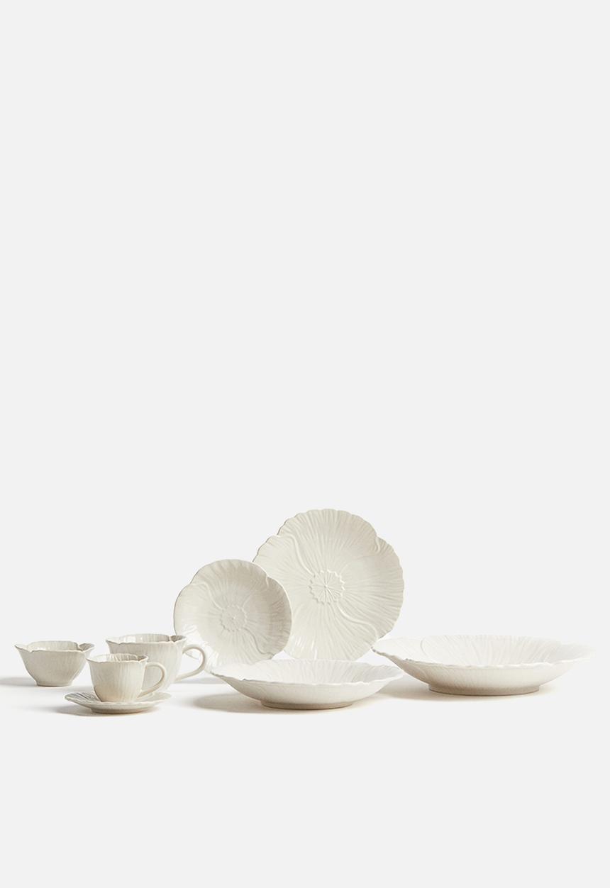 H&M - Large stoneware serving plate - white