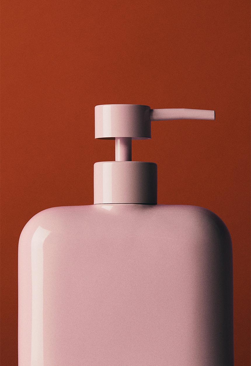 H&M - Stoneware soap dispenser - pink