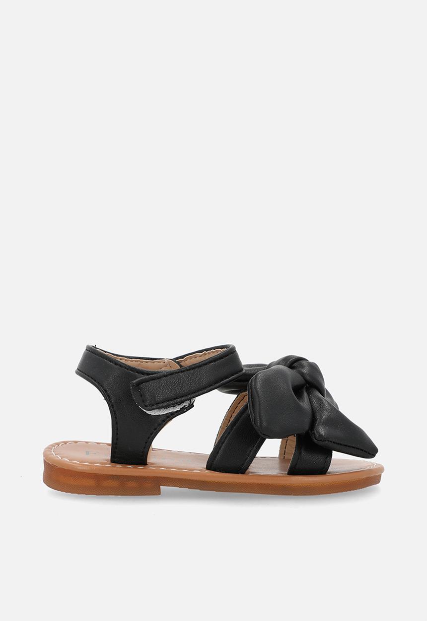 Pop Candy - Bow décor sandals - black