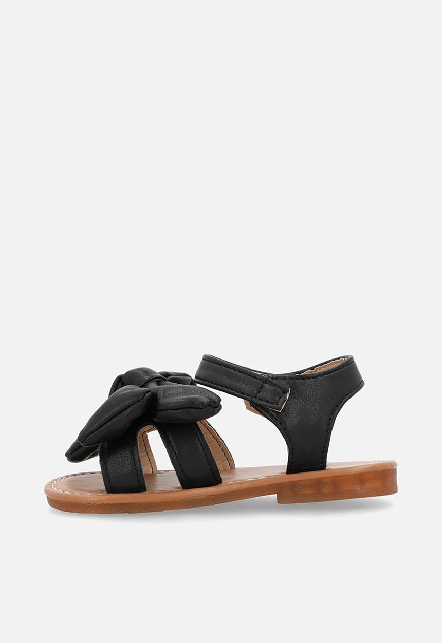 Pop Candy - Bow décor sandals - black