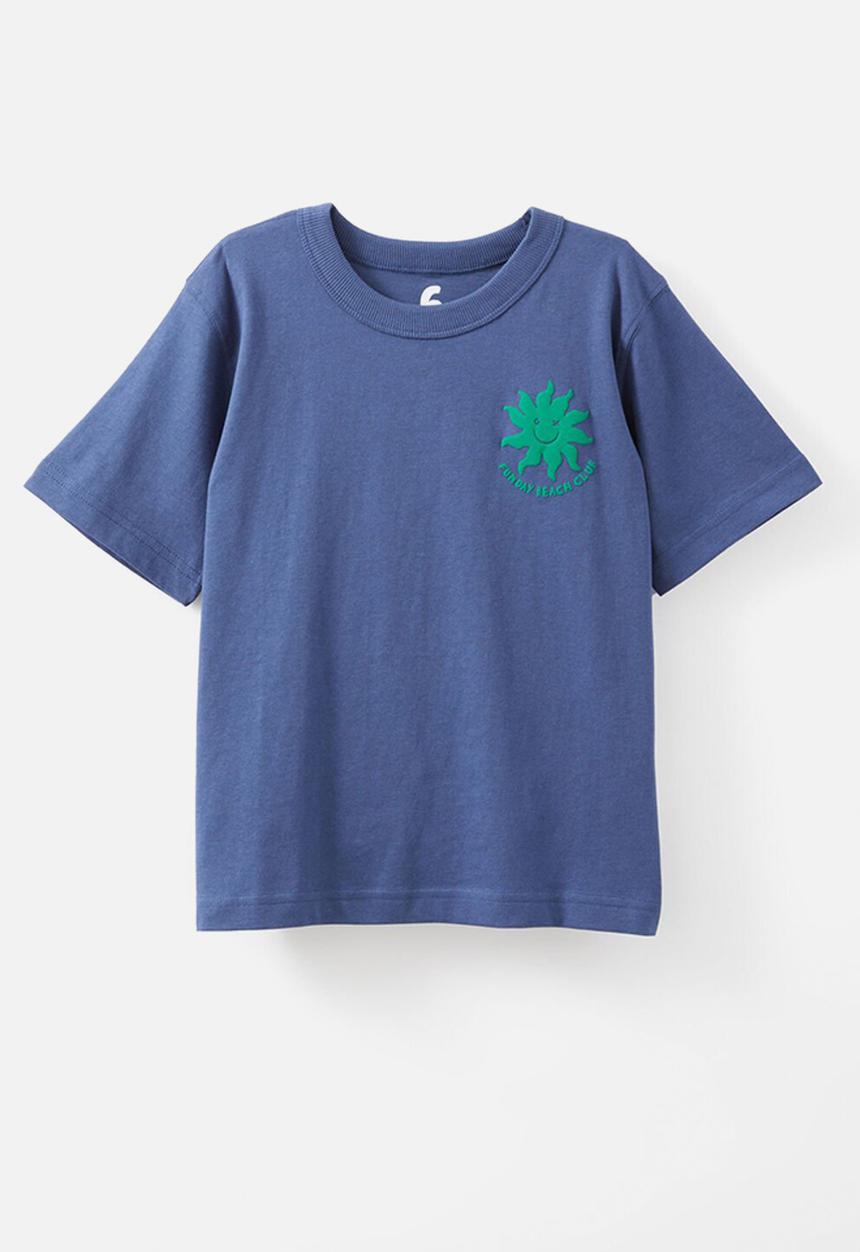 Cotton On - Jonny short sleeve graphic print tee - deep dive/funday beach club