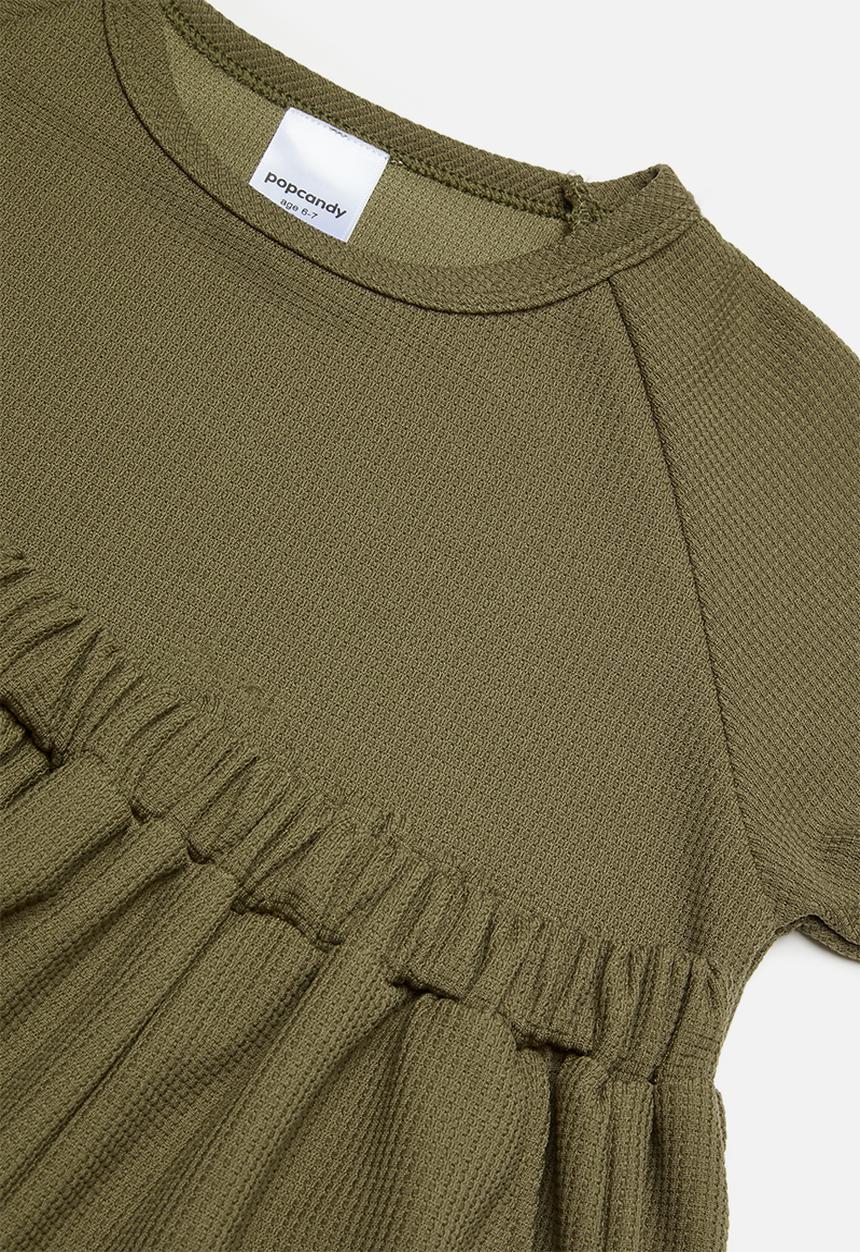 Pop Candy - Raglan sleeve tee & shorts - reseda green