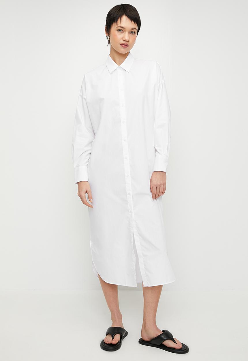 Trendyol - White Midi Woven Beach Dress