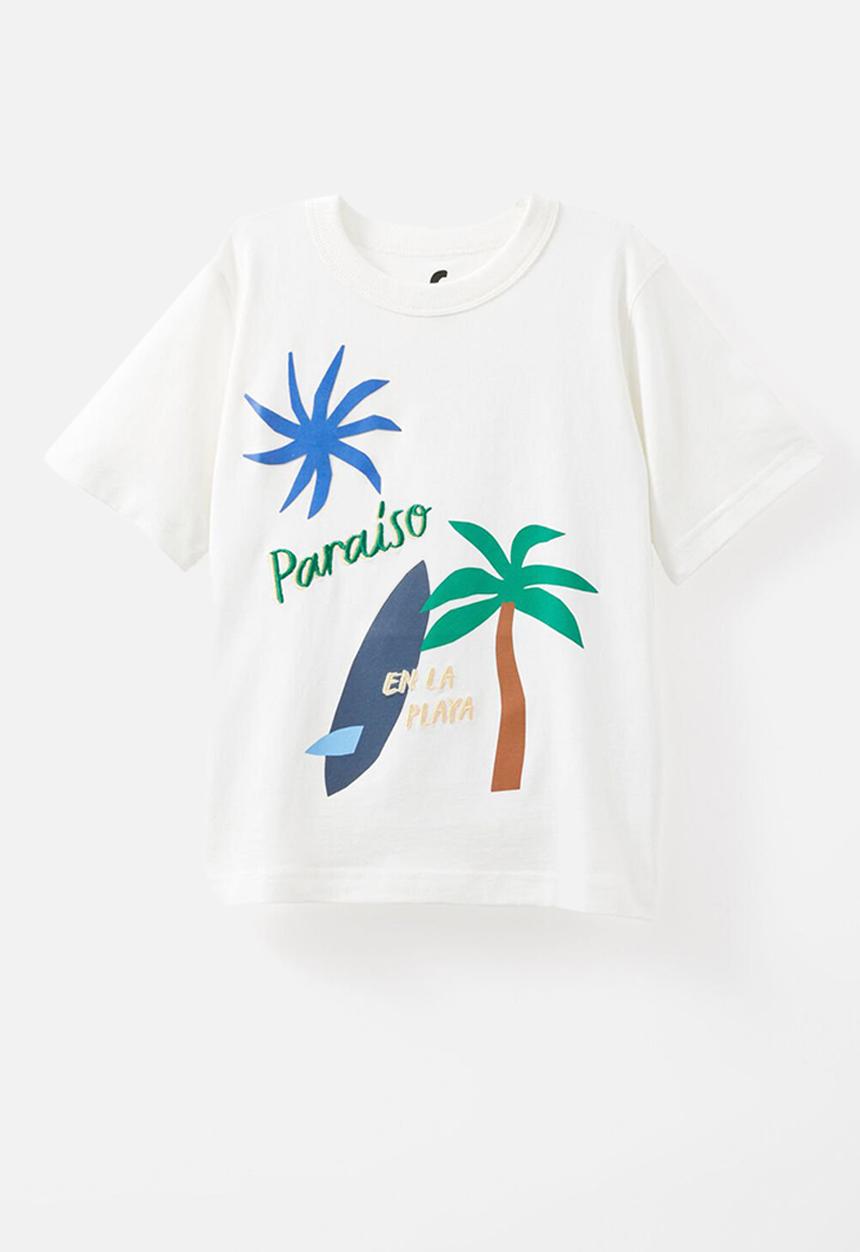 Cotton On - Jonny short sleeve graphic print tee - vanilla/paraiso