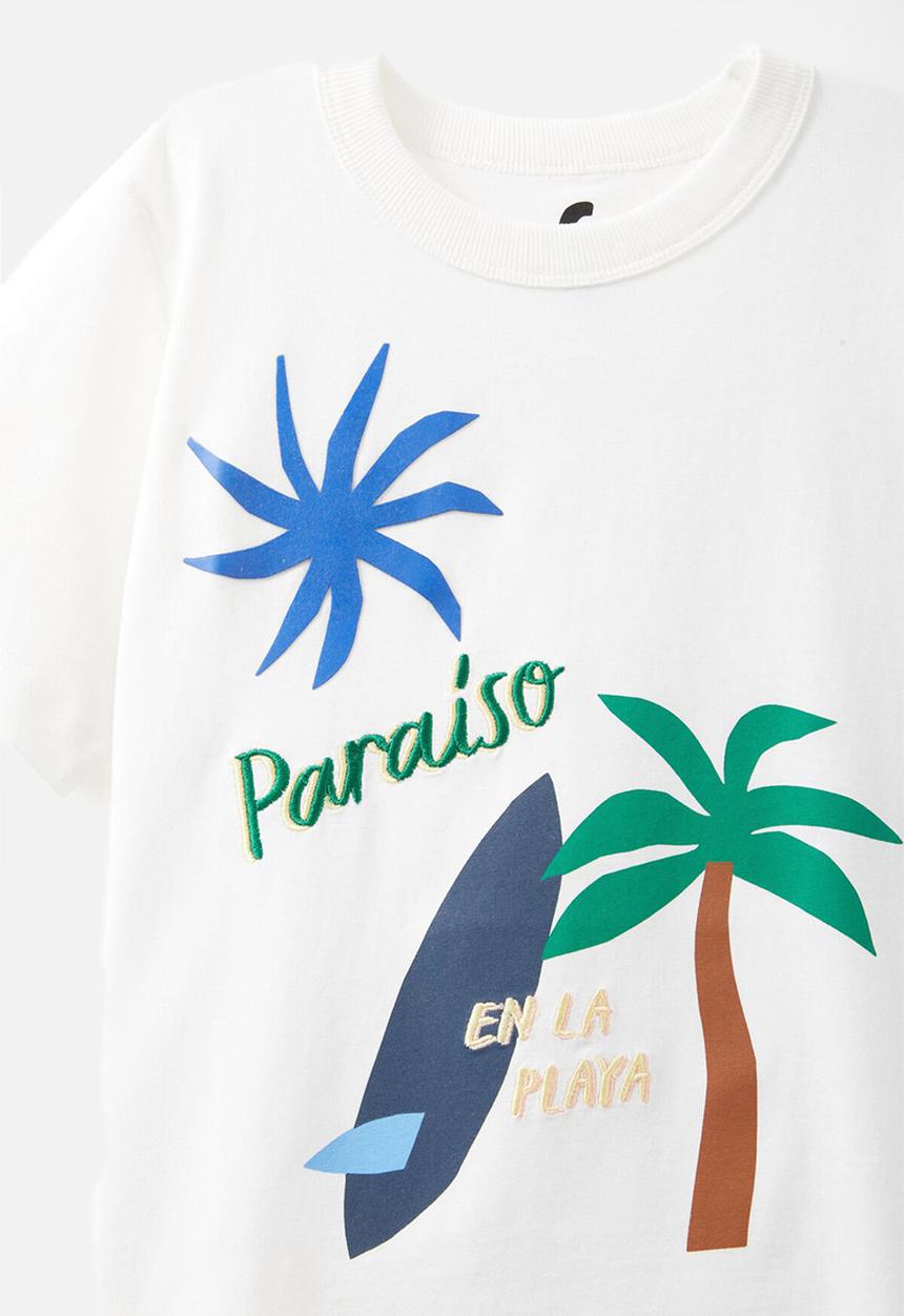 Cotton On - Jonny short sleeve graphic print tee - vanilla/paraiso