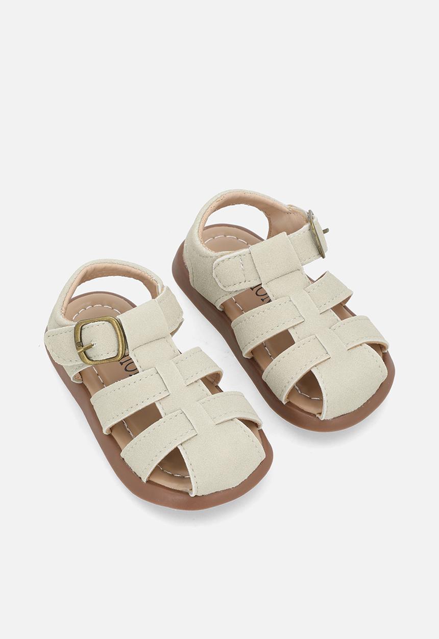 Pop Candy - Caged sandals - beige