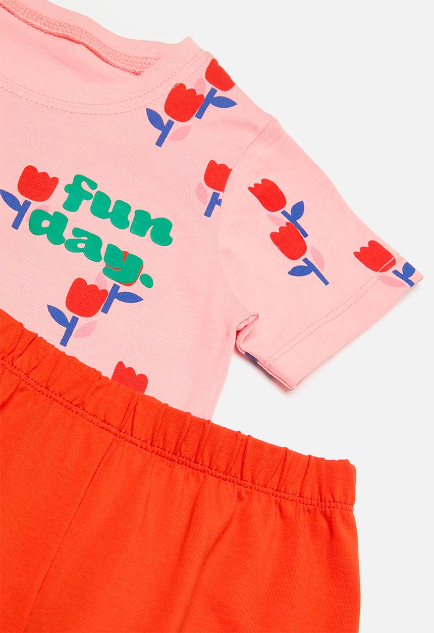 Pop Candy - Tee & short set - multi