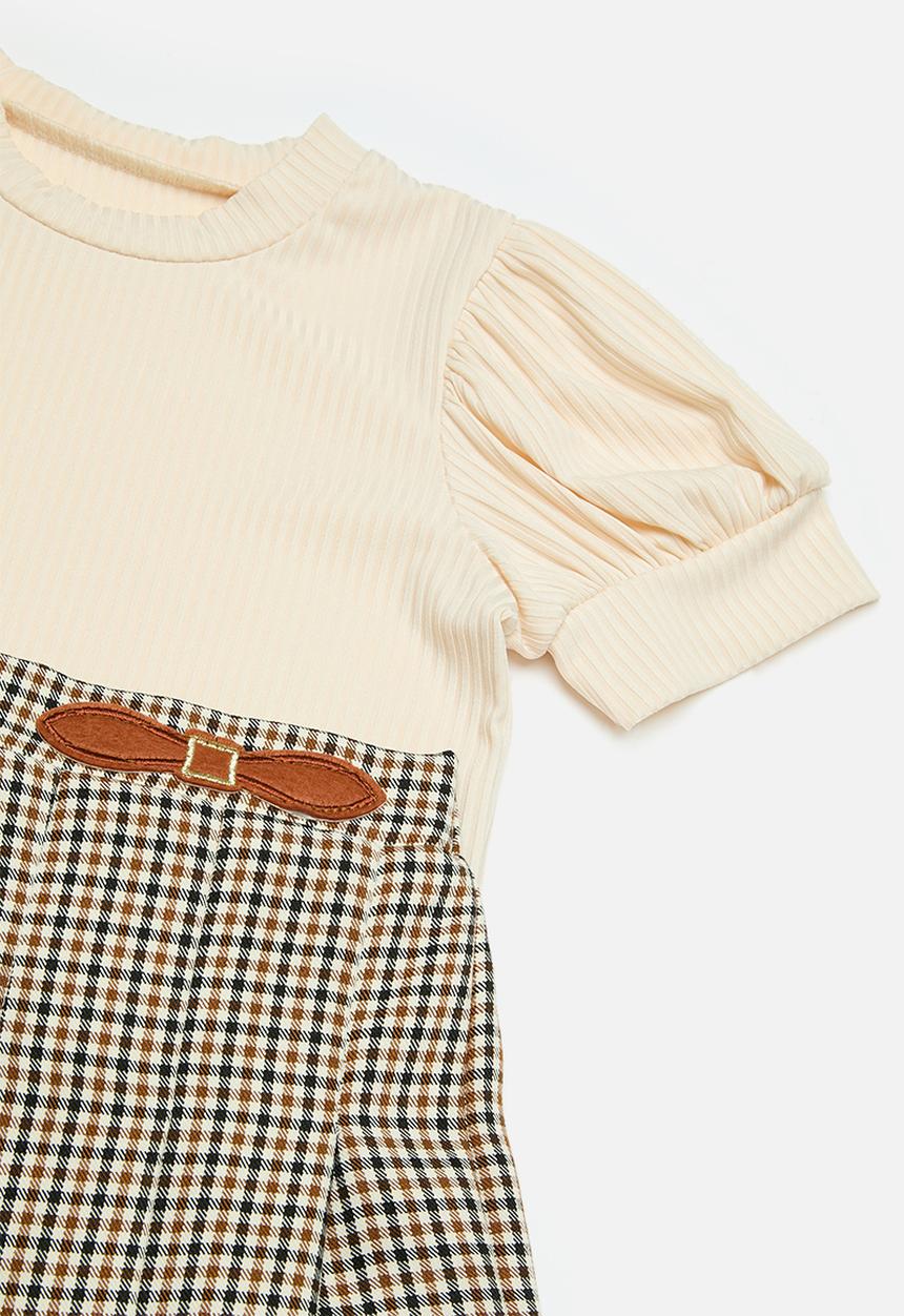 Pop Candy - Top & skirt set - beige
