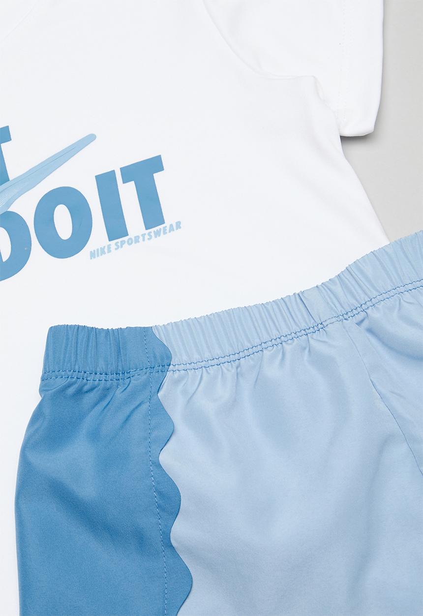 Nike - Nike woven short set - psychic blue & white