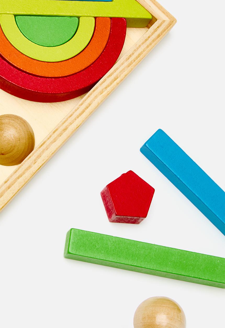 Pop Candy - Wooden building block toy set - multi