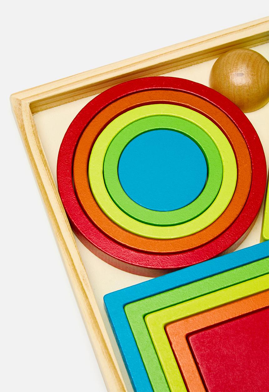 Pop Candy - Wooden building block toy set - multi