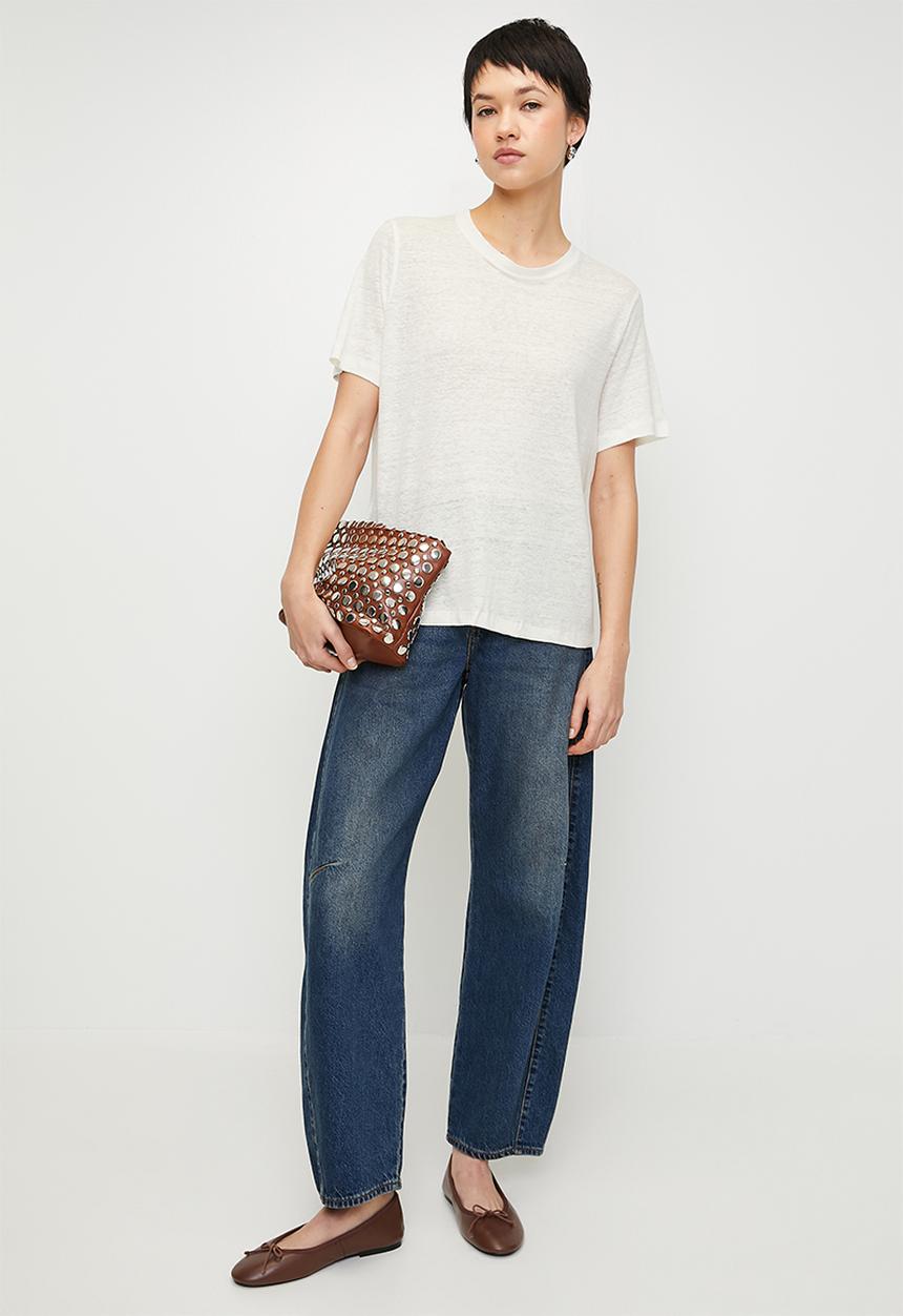 MANGO - T-Shirt Lenu - Neutral