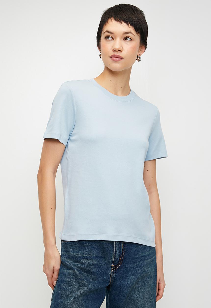 MANGO - T-Shirt Rita - Light Pastel Blue