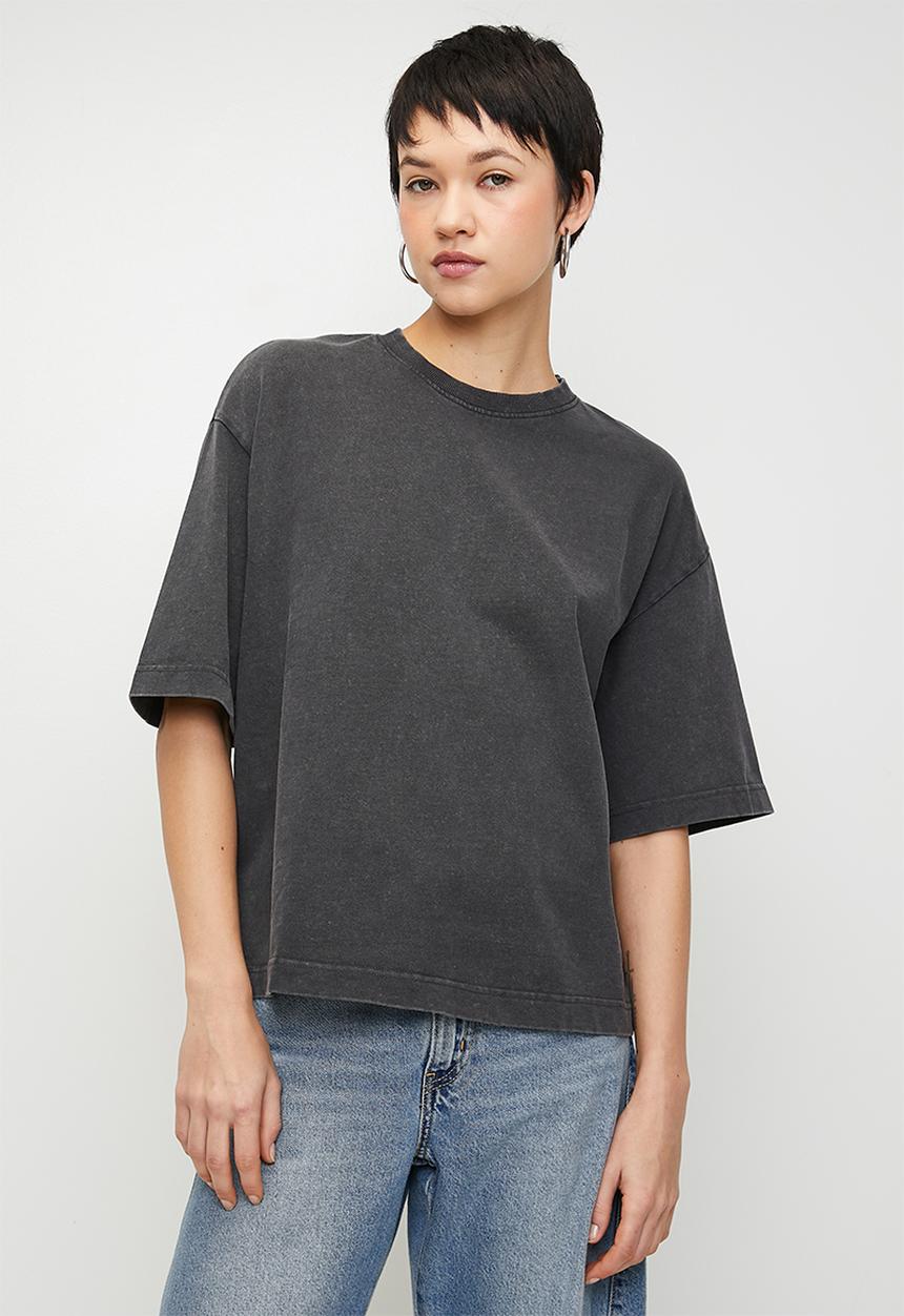 MANGO - T-Shirt Sita - Charcoal