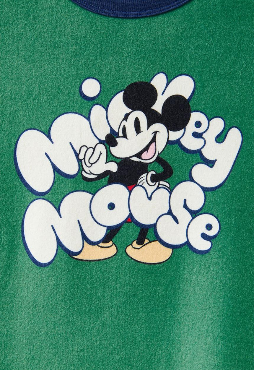 Cotton On - Damon short sleeve pyjama set license - lcn dis guac/ mickey grid