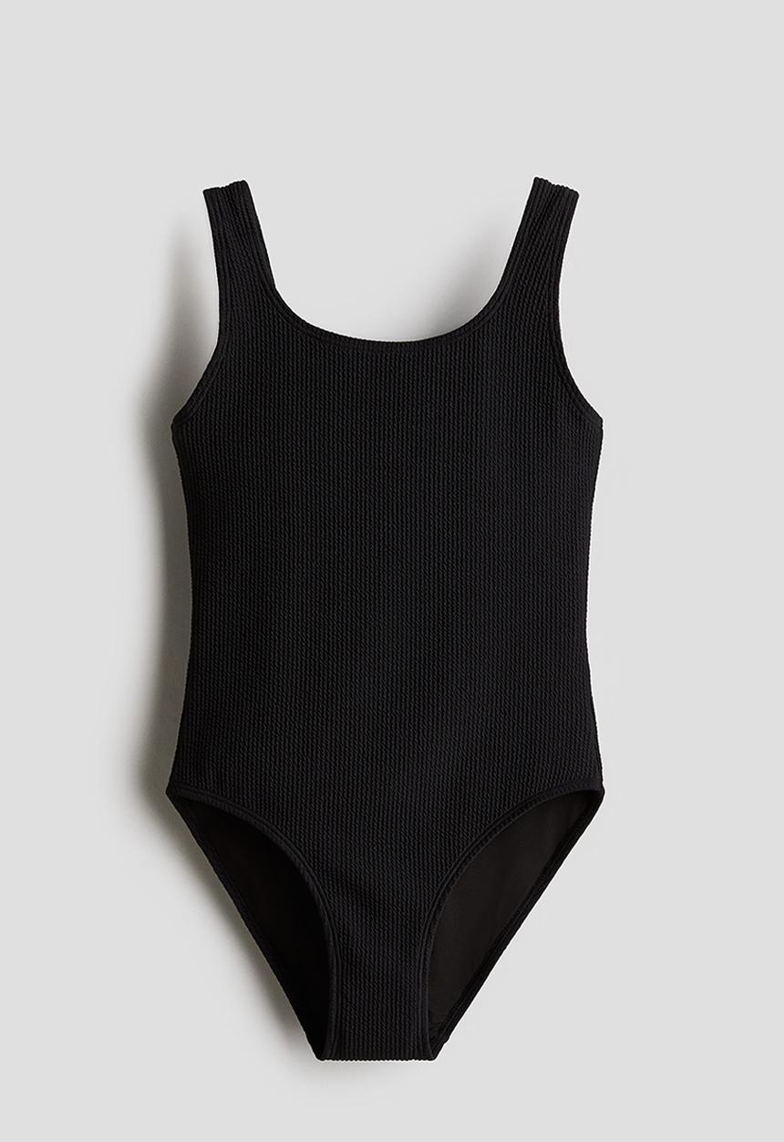 H&M - Ribbed swimsuit - black