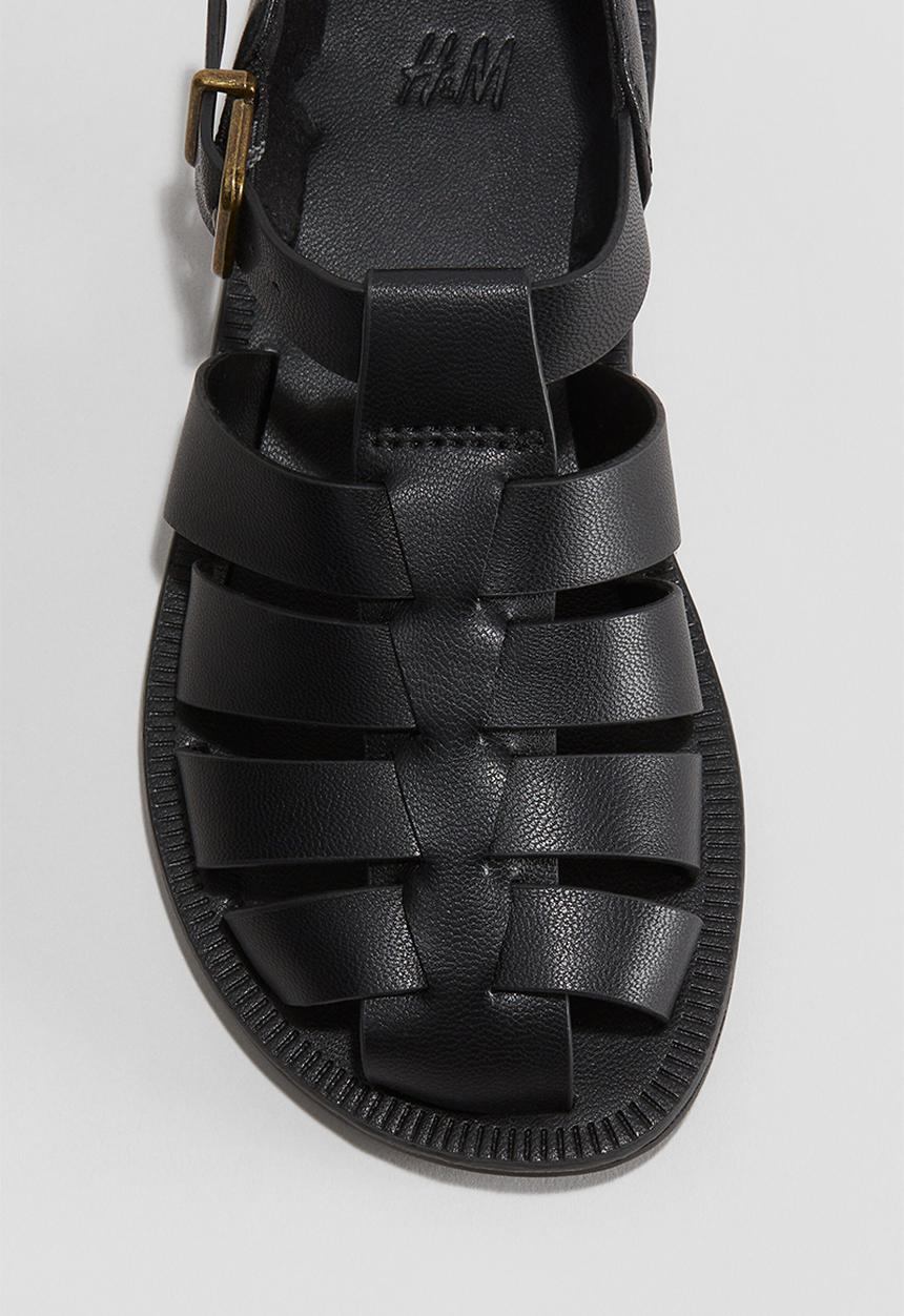H&M - Fisherman sandals - black