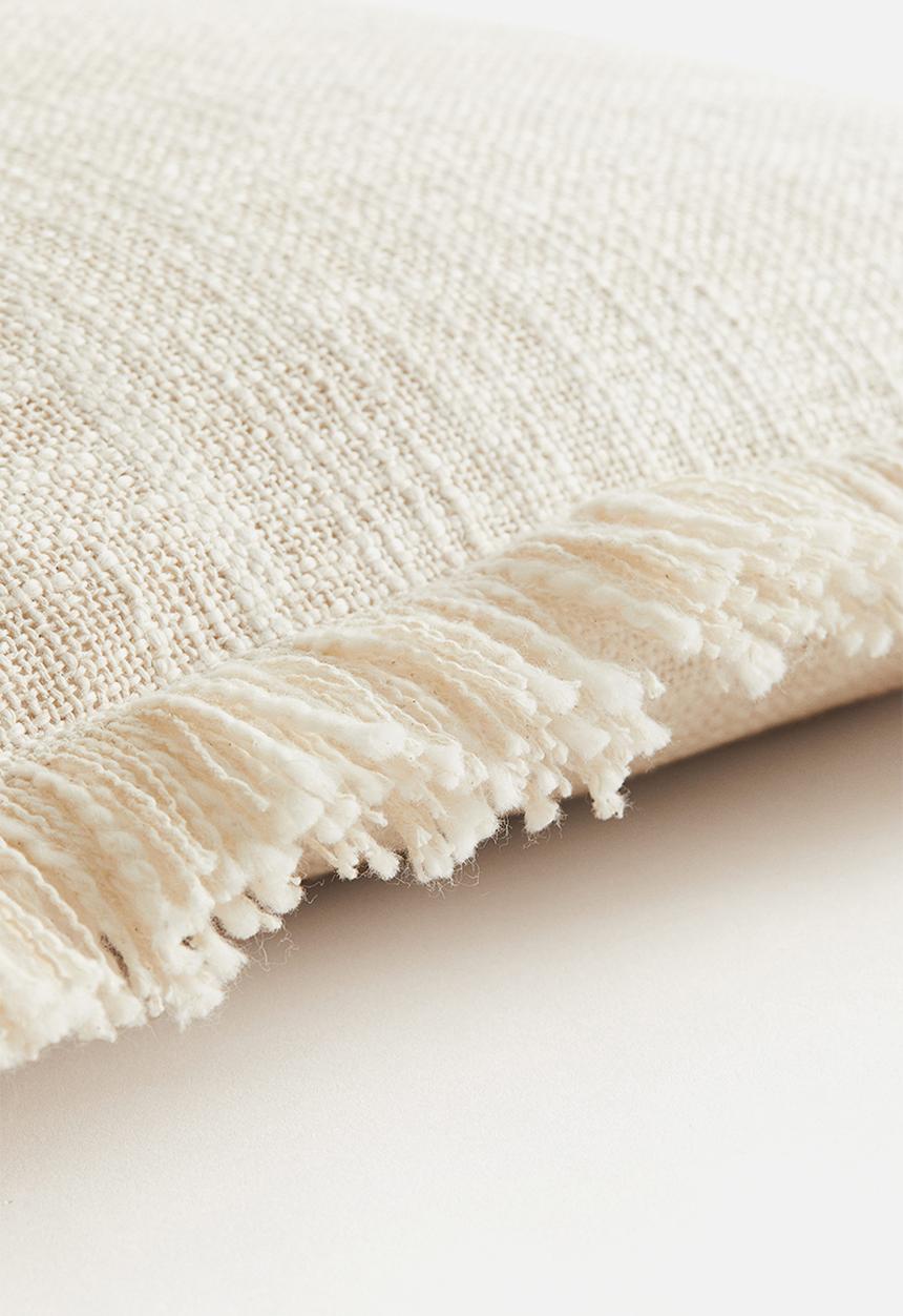H&M - Slub weave cushion cover - beige