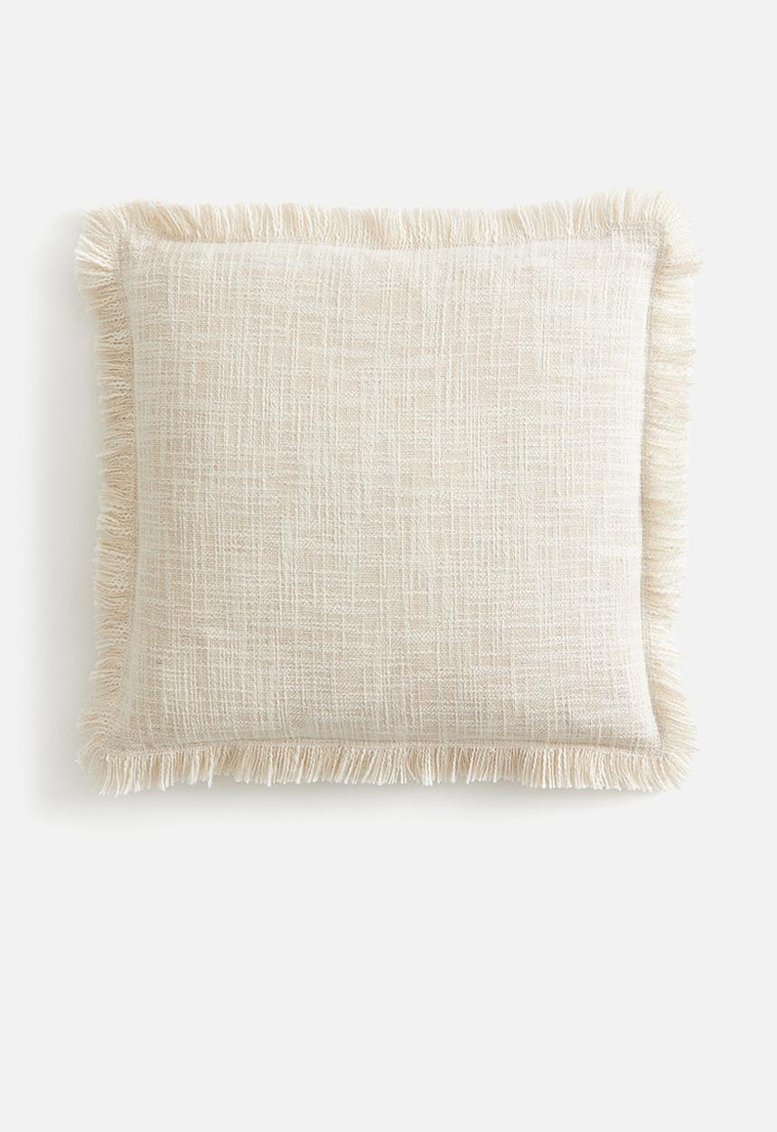 H&M - Slub weave cushion cover - beige