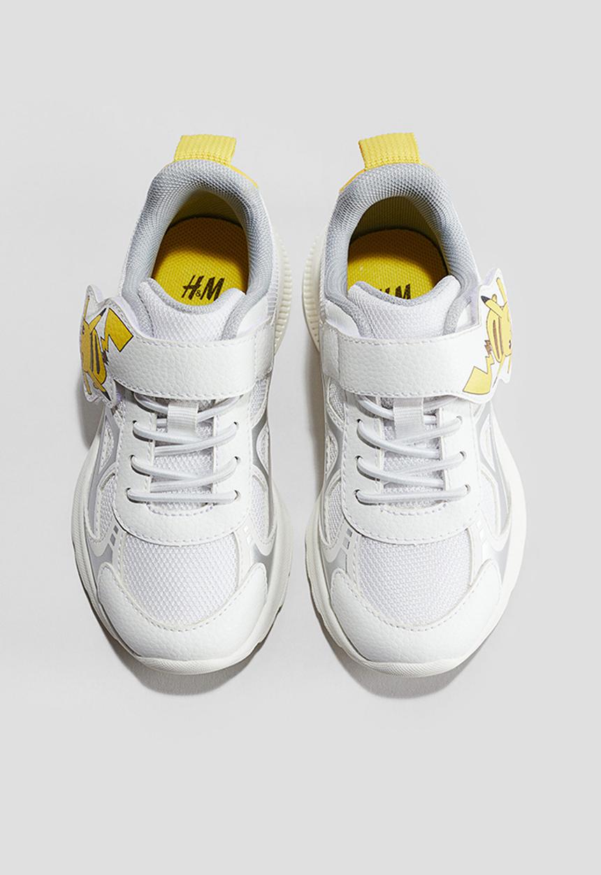 H&M - Lightweight-sole trainers - white pokémon