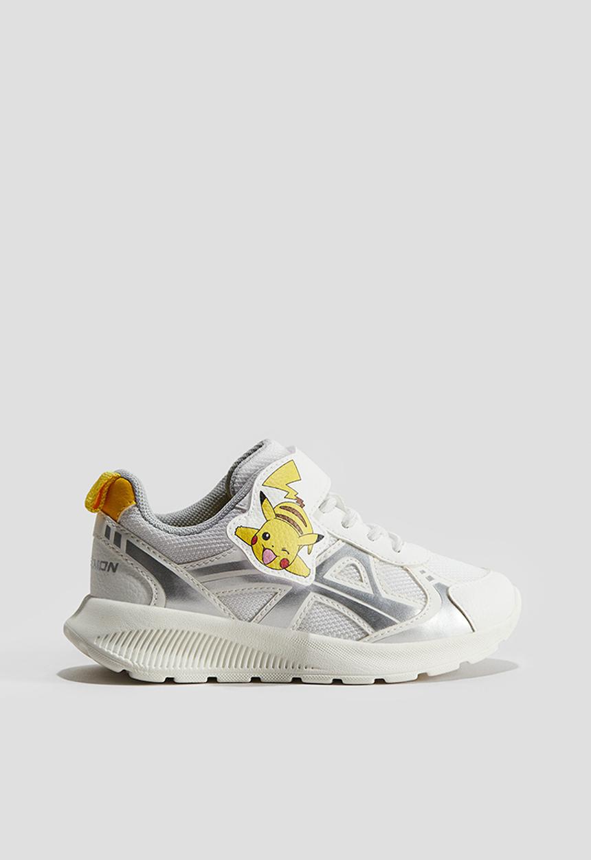 H&M - Lightweight-sole trainers - white pokémon