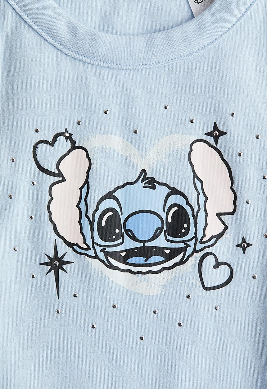 H&M - Printed vest top - light blue/lilo & stitch 