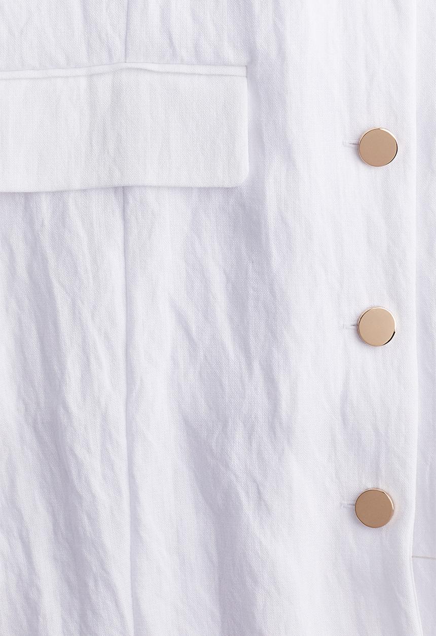 H&M - Button-front dress - white