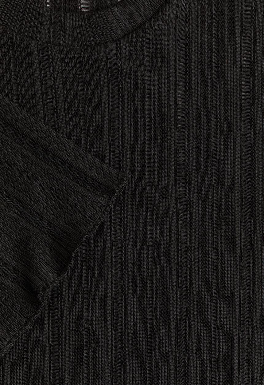 H&M - Rib-knit top - black