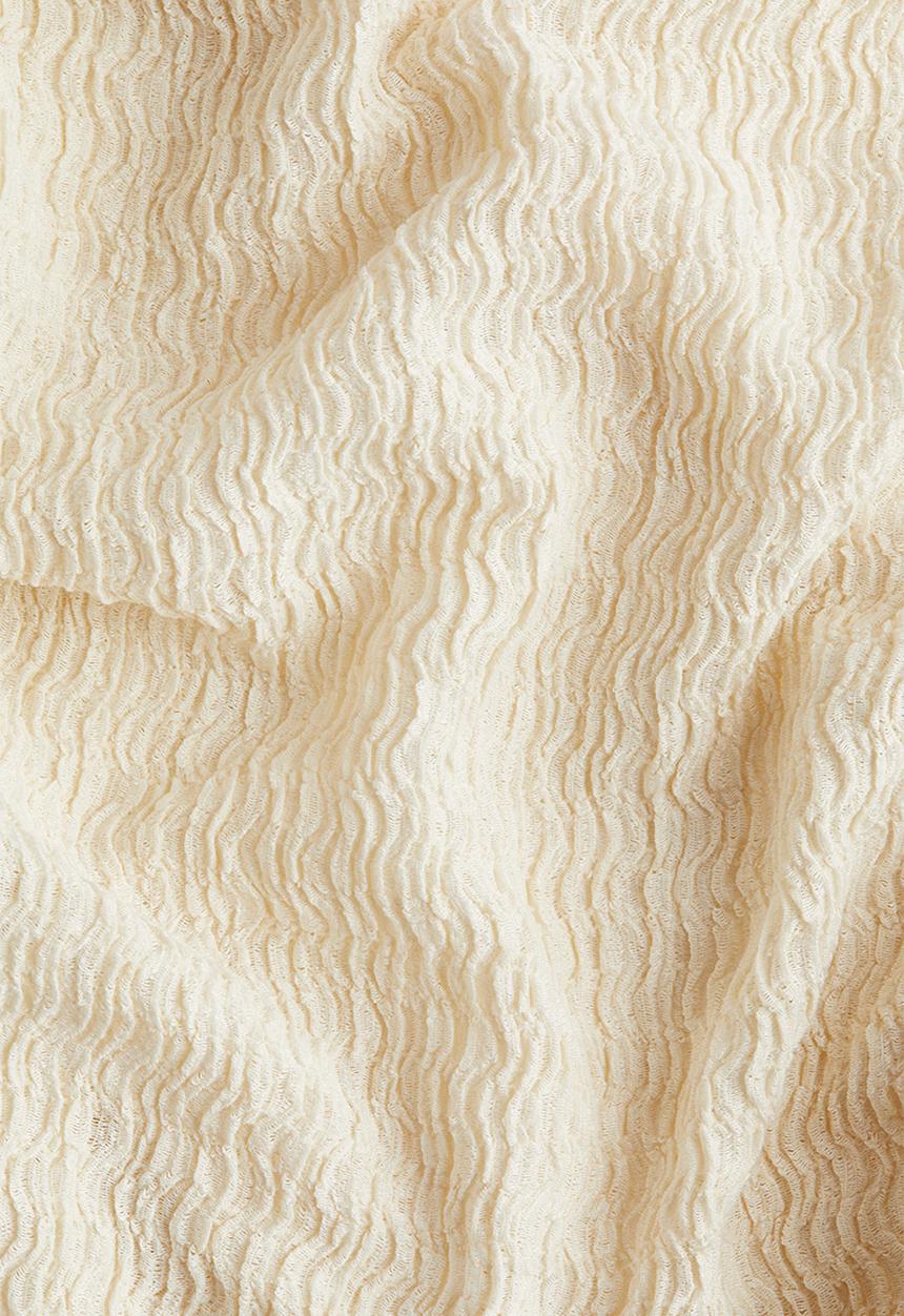 H&M - Textured jersey top - cream