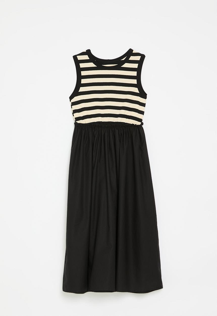 Pop Candy - Striped dress - black & white