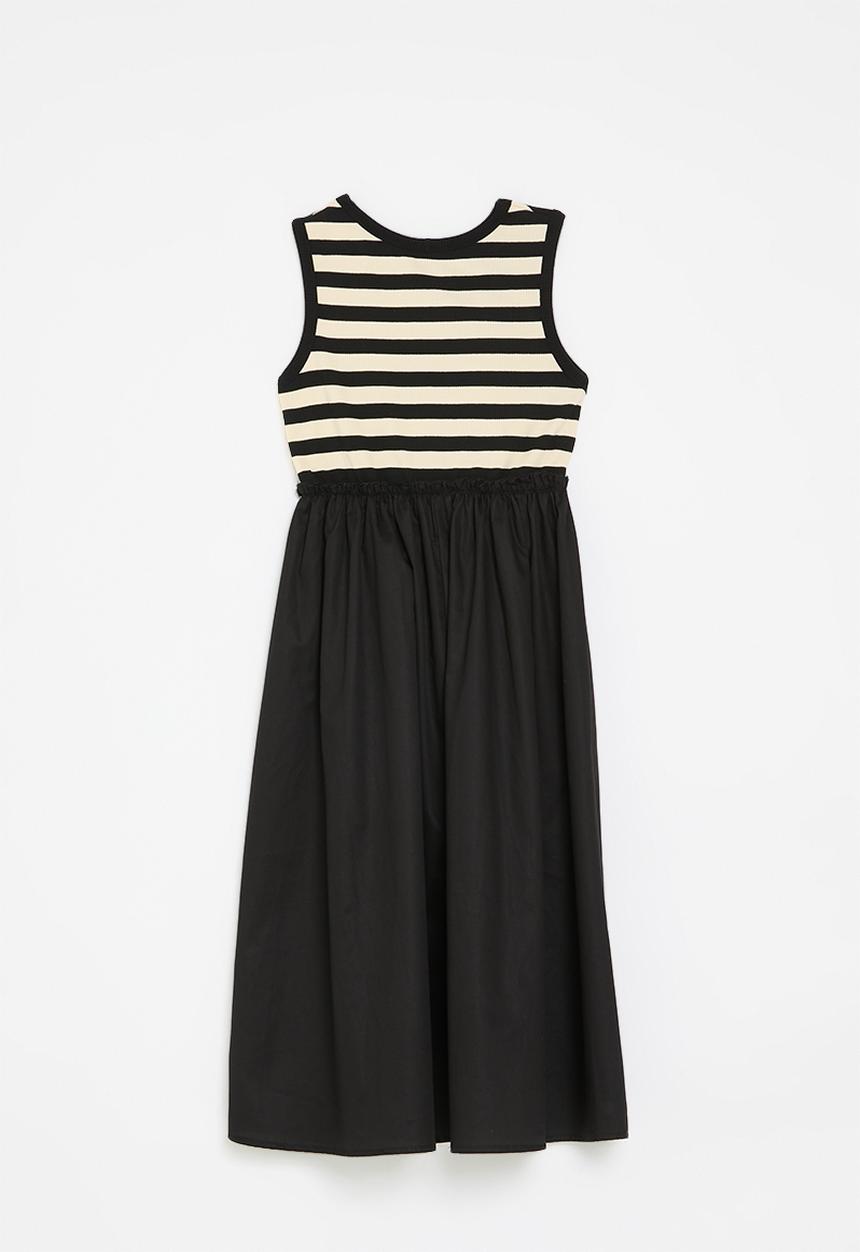 Pop Candy - Striped dress - black & white