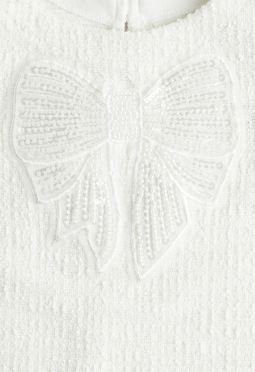 H&M - Bouclé-weave dress - white