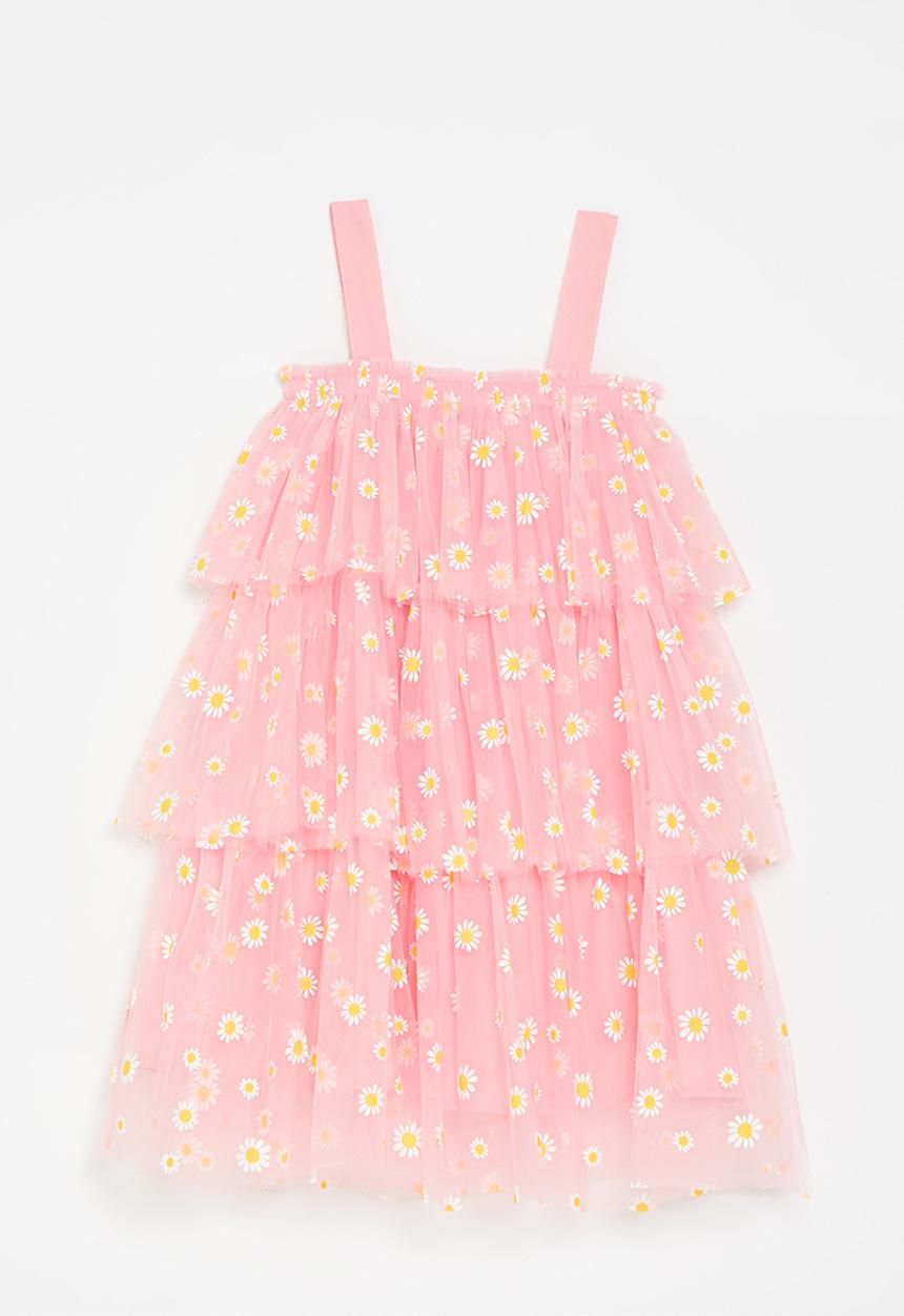 Pop Candy - Tiered tulle dress-pink