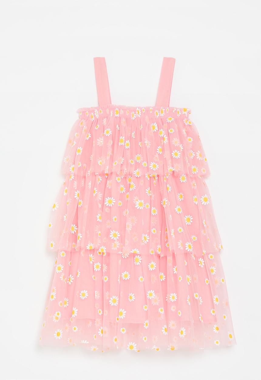 Pop Candy - Tiered tulle dress-pink