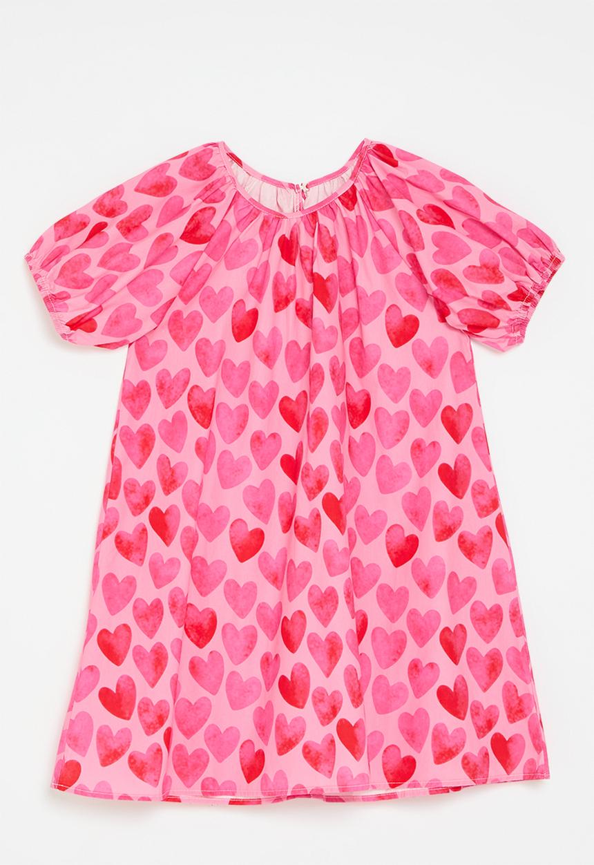 Pop Candy - Heart print dress - pink