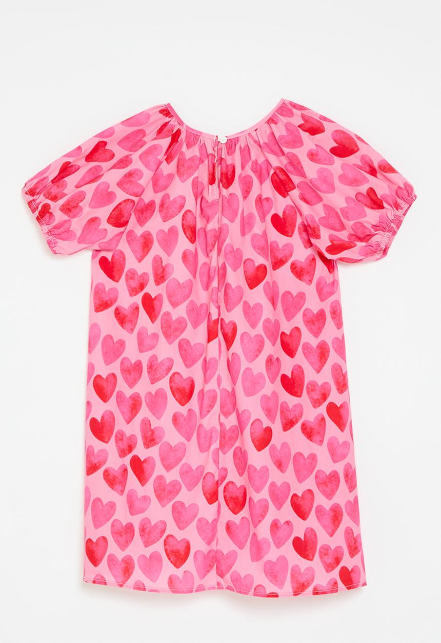Pop Candy - Heart print dress - pink
