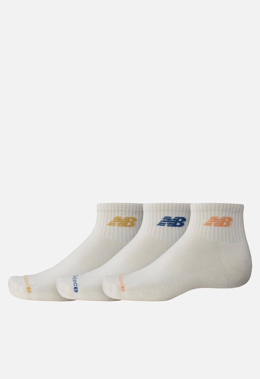 New Balance  - Everyday Quarter Sock 3Pk - White