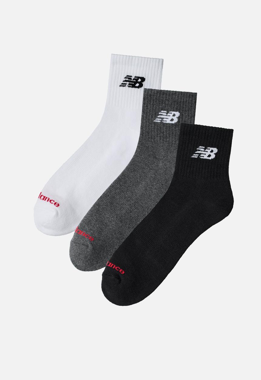 New Balance  - Everyday Quarter Sock 3Pk - Assorted