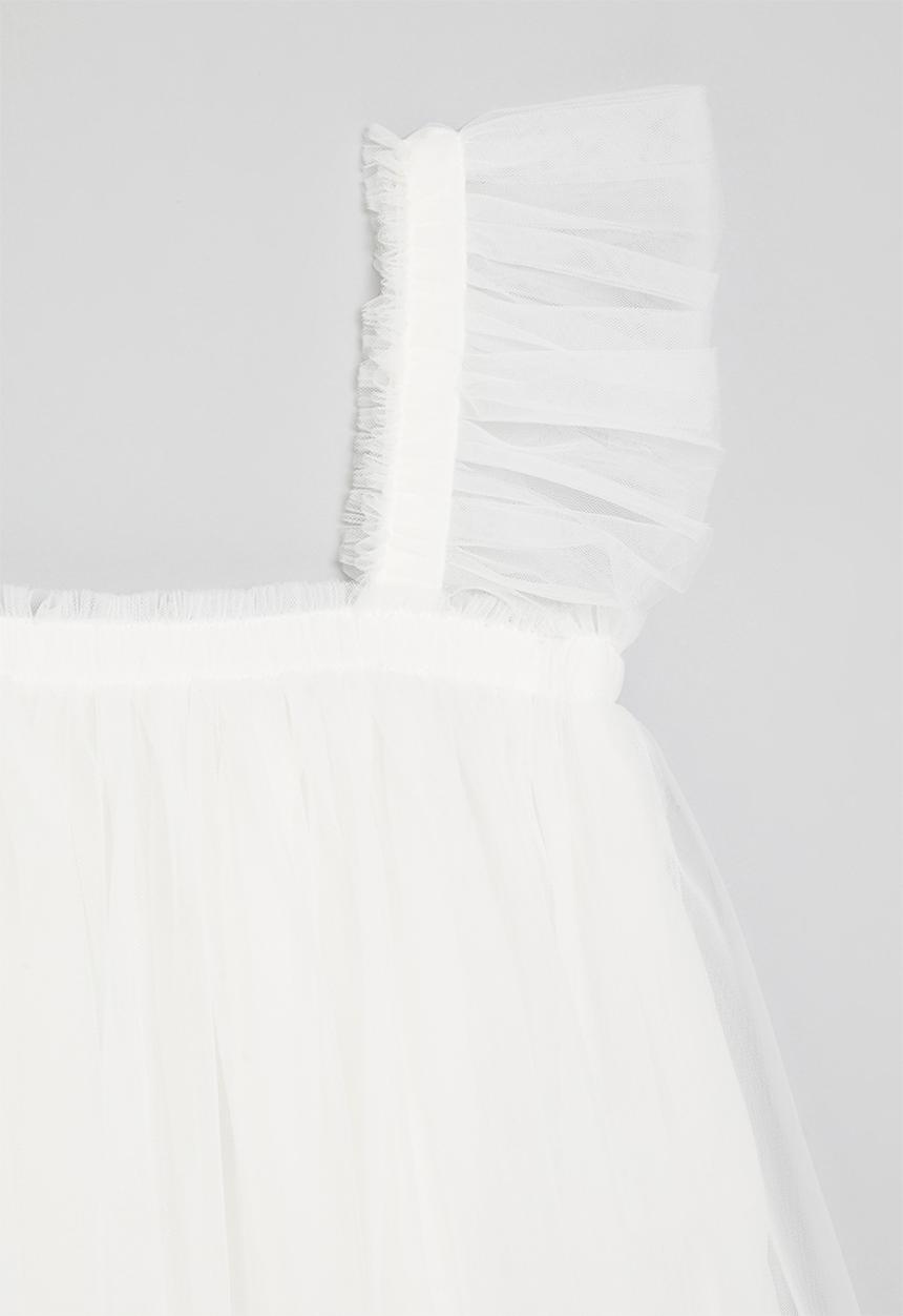 Pop Candy - Sleeveless tulle dress - white