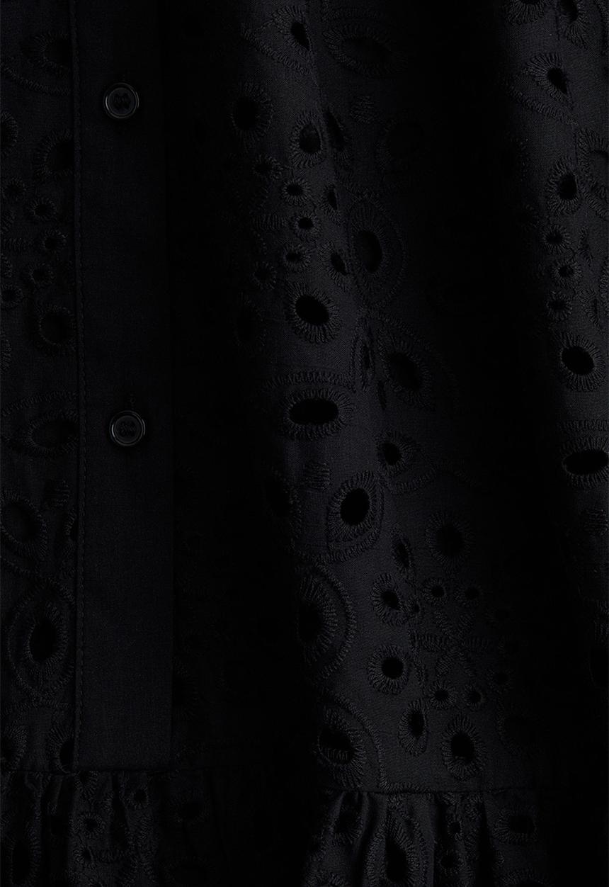 H&M - Broderie anglaise dress - black
